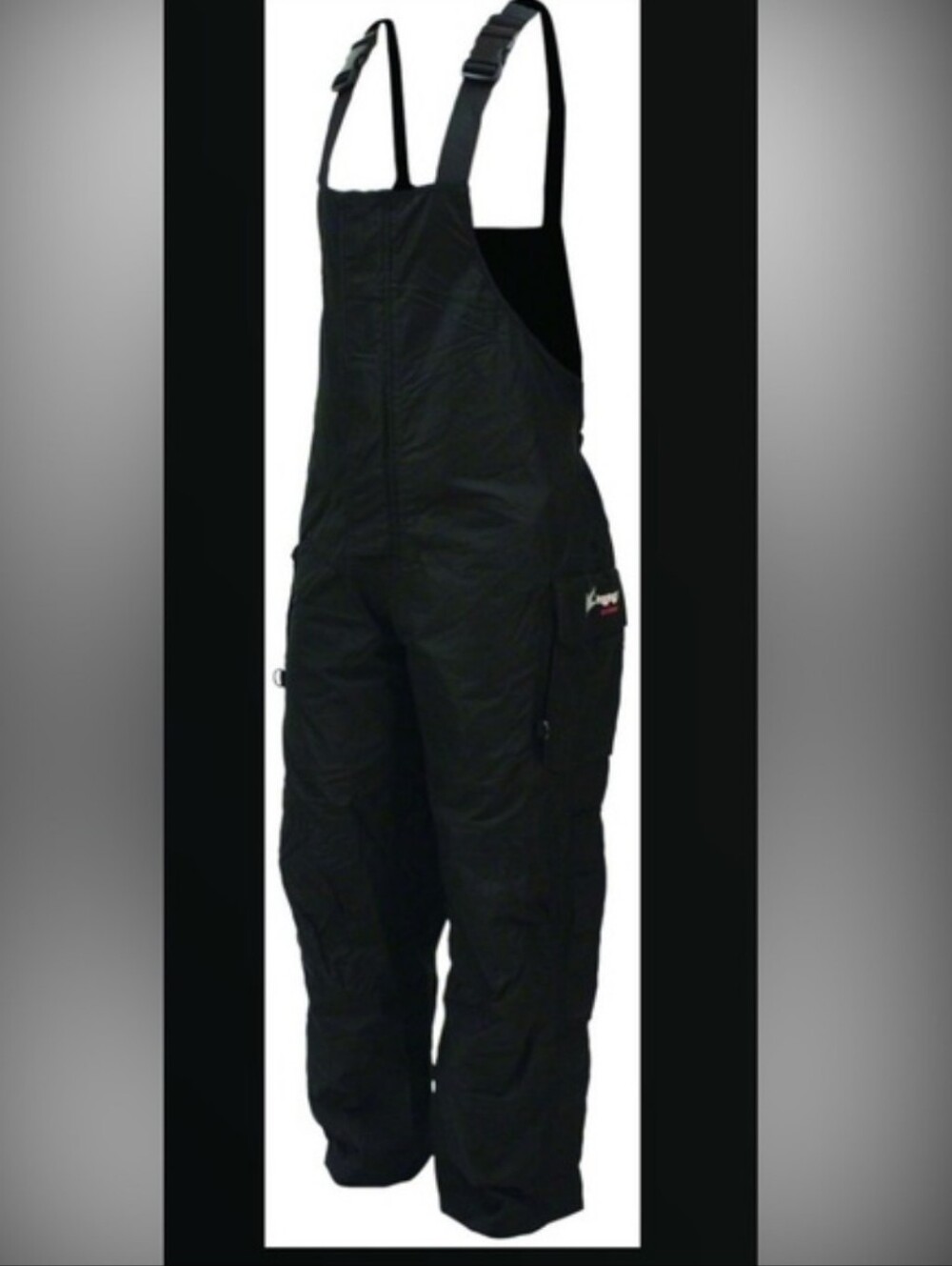Frogg Toggs Black Bib Overalls - Sz Small